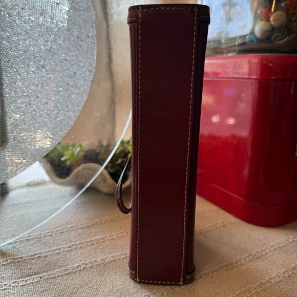 Vintage Pelle Studio Wilsons Genuine Red Leather Organizer Wallet Clutch - Picture 3 of 7